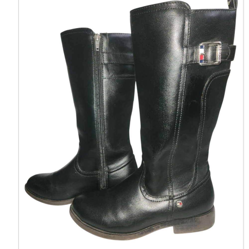 Tommy Hilfiger Women's Black Riding Boots Size 3
